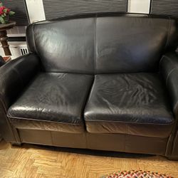 Leather Loveseat