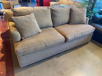 ETHAN ALLEN Tan Sleeper Sofa