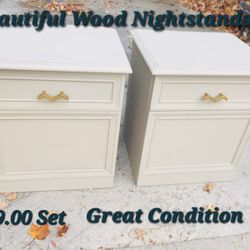 Nightstands Set - SOLID WOOD 