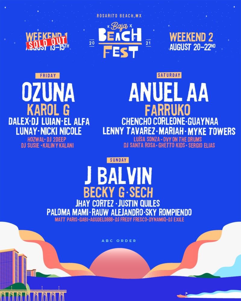 BajaBeach Fest 2 General Admission 3 Day Passes For Weekend2