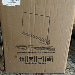 Acrylic Shelf Dividers 