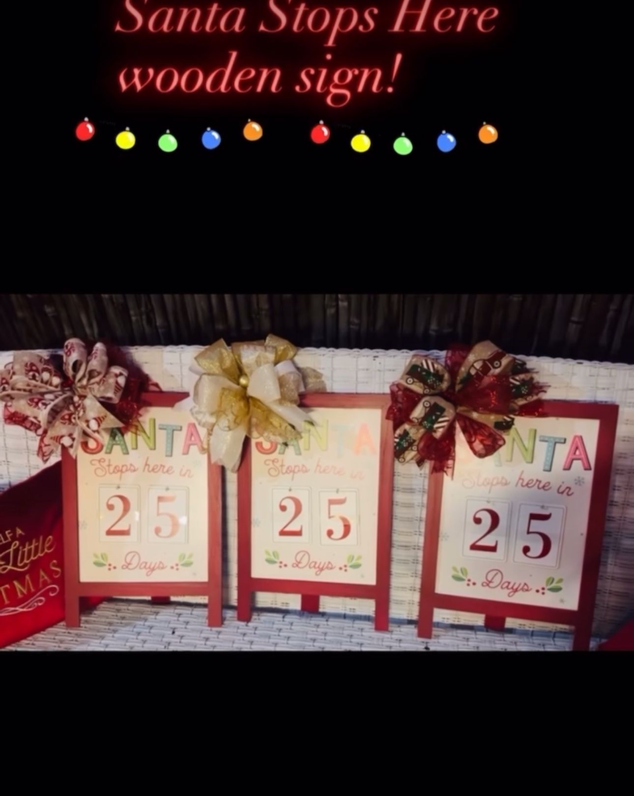 Santa Stops Here Sign