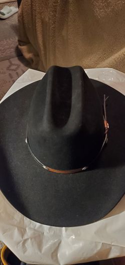 STETSON BLACK FELT COWBOY HAT