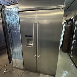 Kitchen Aid 42” Built In Side by Side