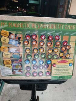 MY MAGNETIC RESPONSIBILITY CHART BOARD,BRAND NEW NEVER USE ONLY PICK UP