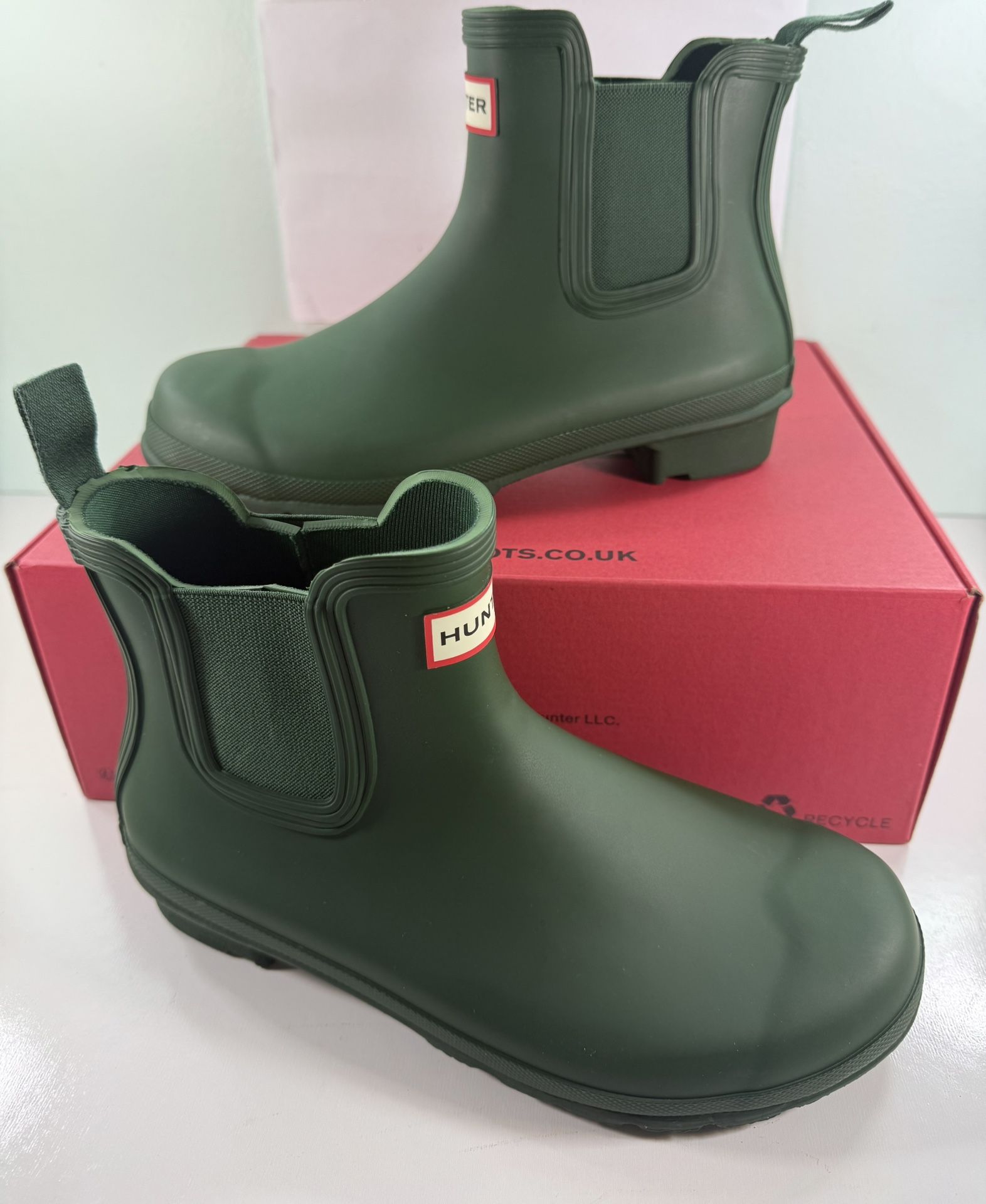 NEW Hunter Women's Original Chelsea Boots Rubber WFS2078RMA - Size 8