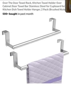 Towel Holder set Of 12 / Over the door towel rack/ Para toallas