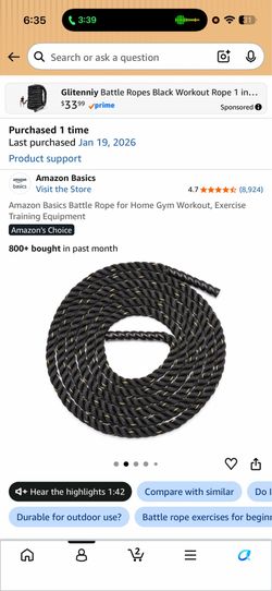 Work out rope