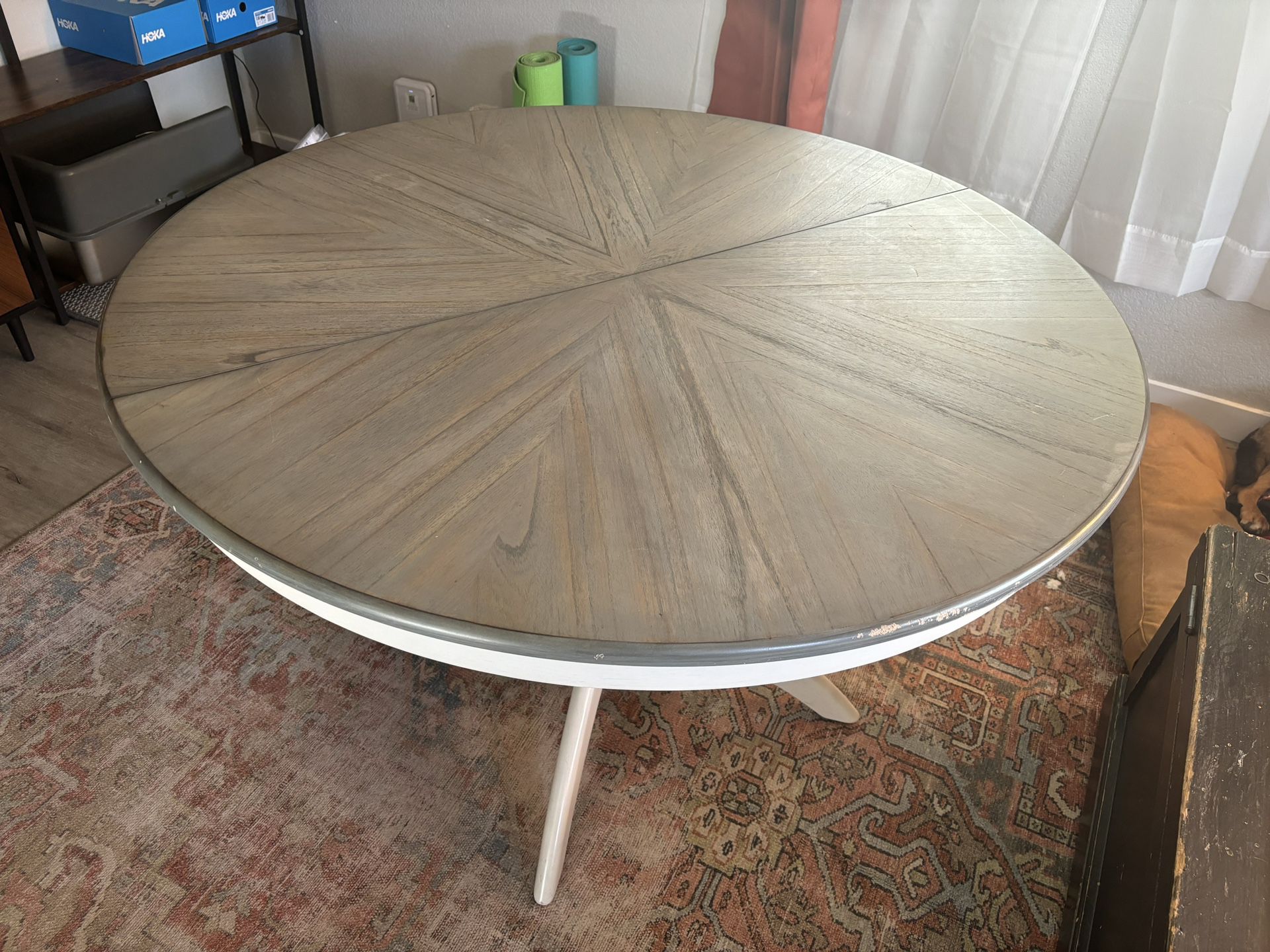Solid Wood Table With Leaf