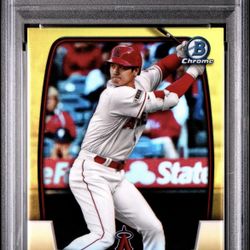 Bowman Chrome #67 Shohei Ohtani Yellow Refractor 