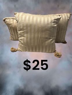 Throw Pillows with Tassels