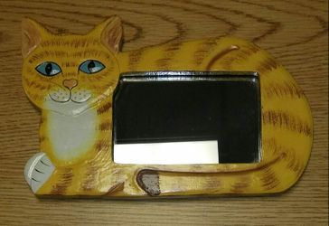 LQQK!!! Cat Themed Mirror Frame