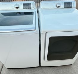 SAMSUNG WASHER AND ELECTRIC DRYER
