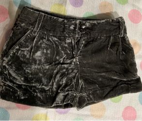 Next Girls Grey colored,  Velvet Mini Shorts, size 8