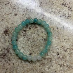 Blue/green Beaded Bracelet 