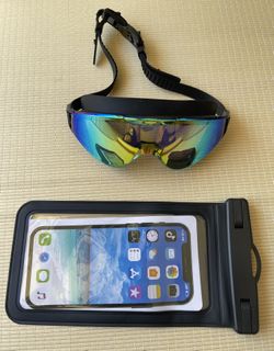 Brand New Swimming Goggles W/ Waterproof Bag for Cellphone Shipping Free