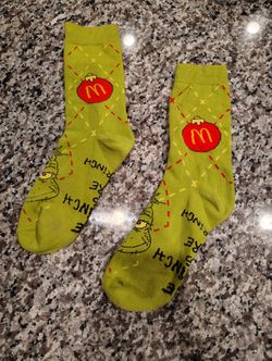 McDonald's Grinch Meal Grinch Socks