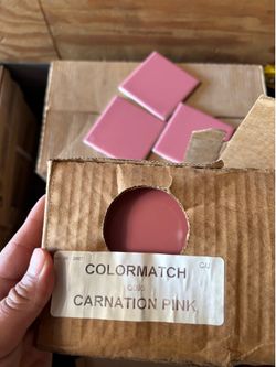 Ceramic pink tile