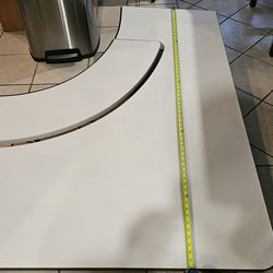 Corner Computer Desk -Adjustable Height