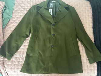 New with Tag Olive Green Coat Jacket Sz Large