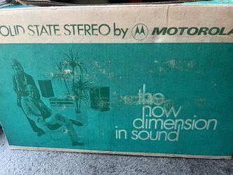 Motorola Solid State Stereo System in Box