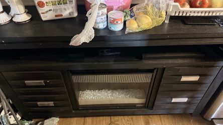 fake storage fire place