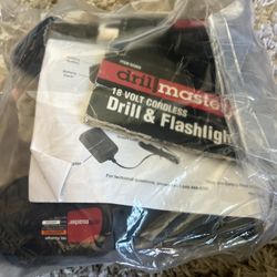 Drill Master And Flashlight Cordless Like New 18v