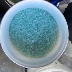 Fire glass   Two colors black and green