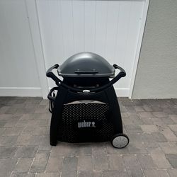 Weber Q2400 Electric Grill, Cart, And Cover 