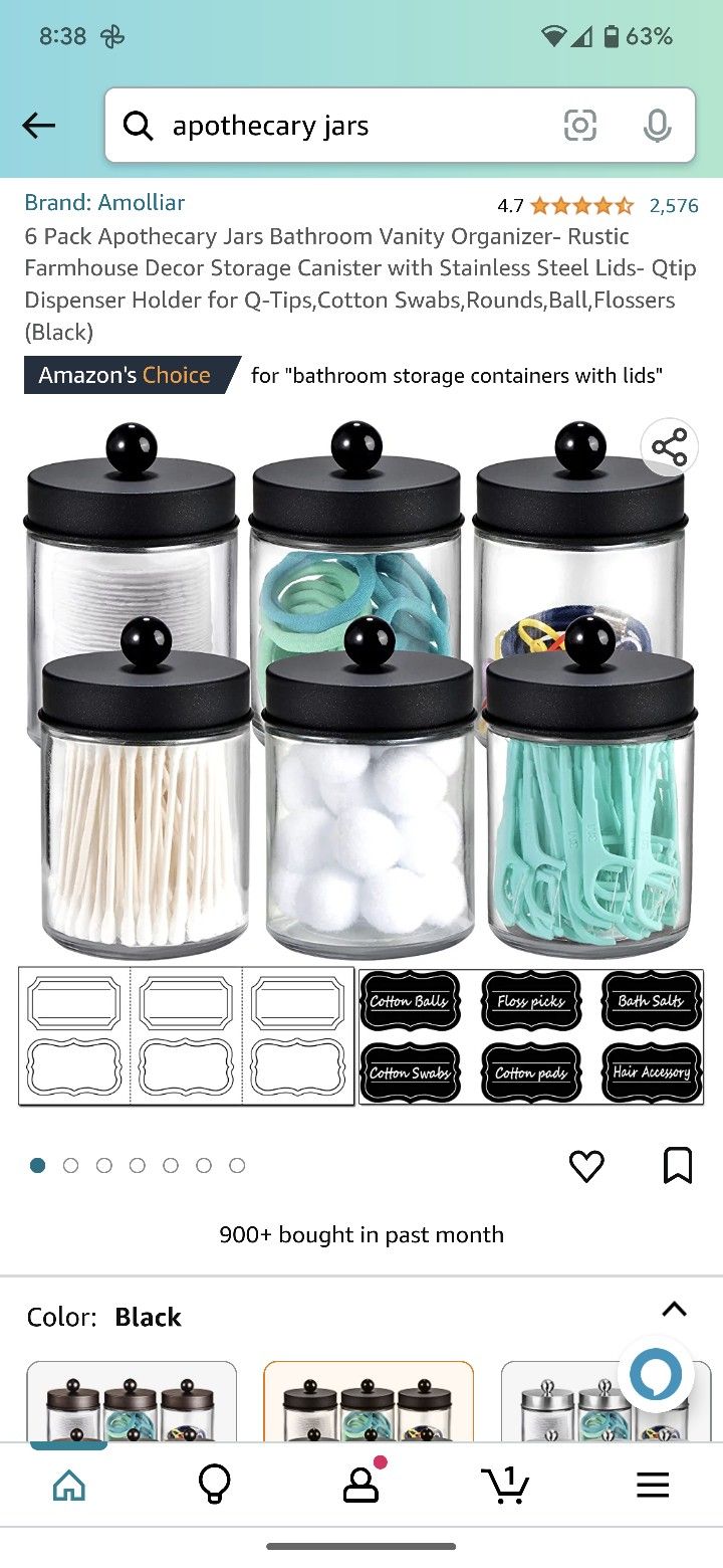 Apothecary Jars With Lids And Labels