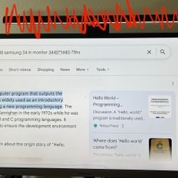 Samsung 34” 21:9 monitor