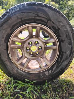 All four Alloy Wheels with All-Terrain Tire