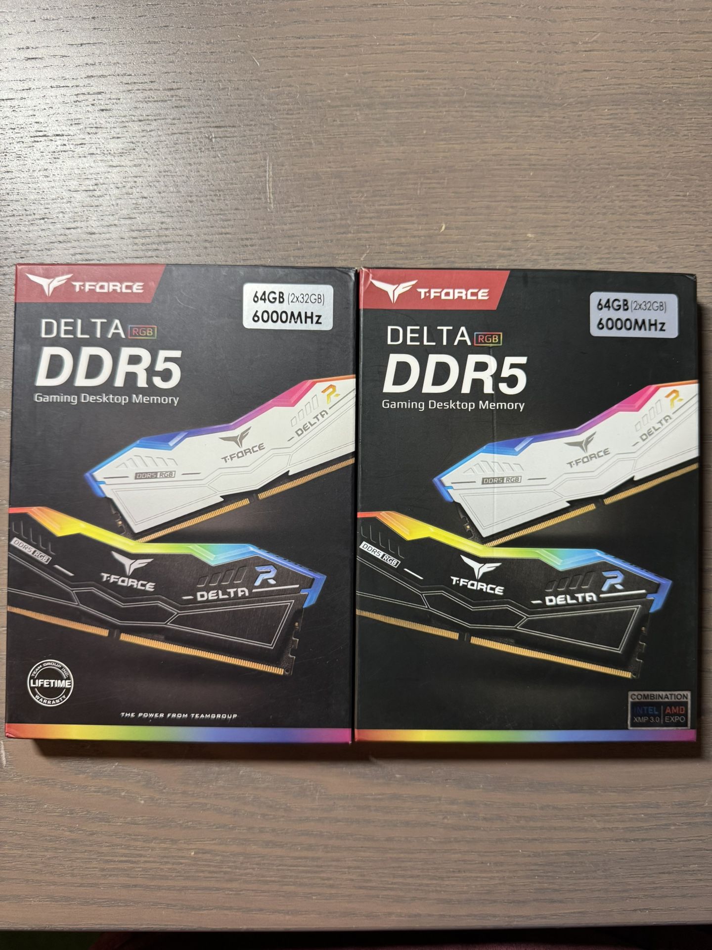 T-FORCE DELTA RGB DDR5 RAM 64GB 6000 MHZ (2X32)