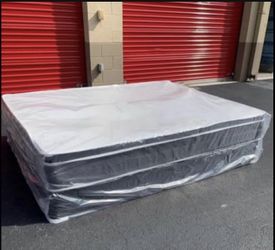Queen Mattress Set PillowTop – Brand New –  Same Day Delivery Available 🚚