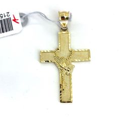 10Kt Yellow Gold Cross Pendant 2.30g 215728/7