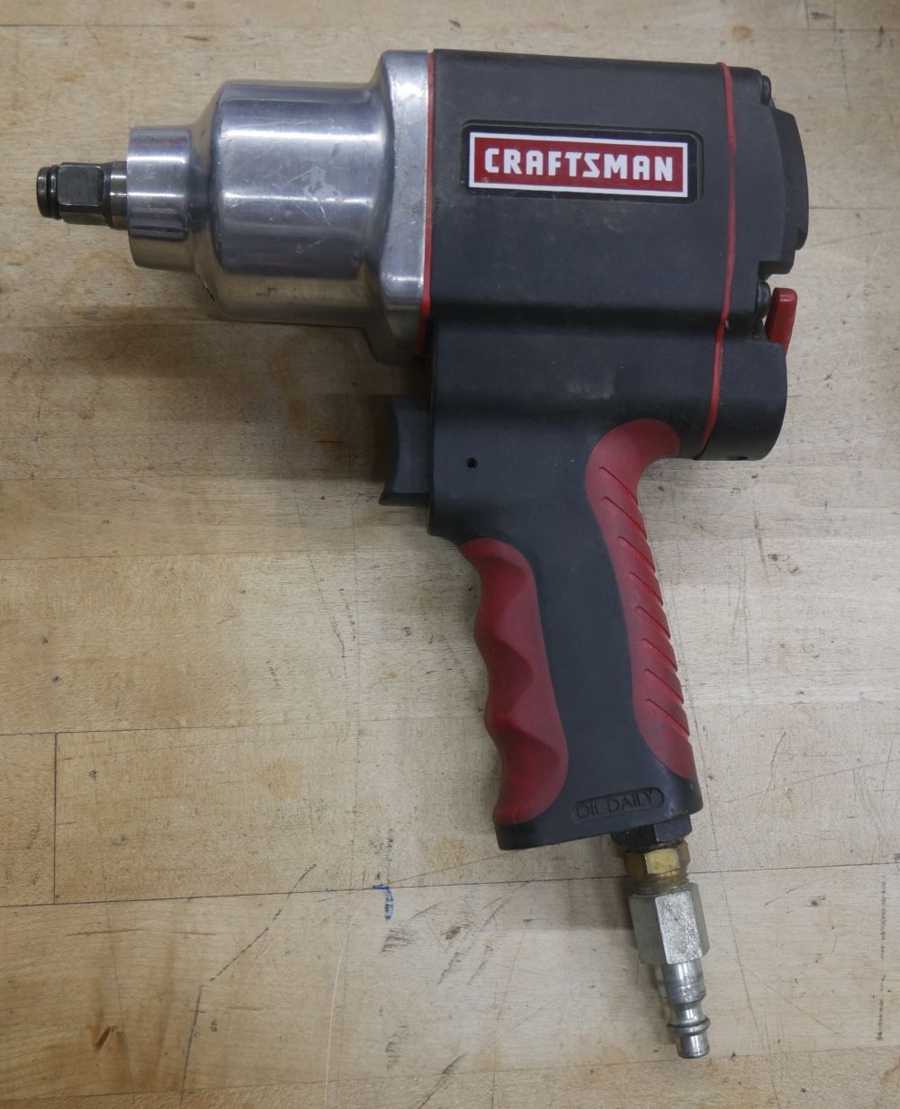   Craftsman 1/2 Inch Impact Wrench (contact info removed)20 Pneumatic Drive Air Tool Red Black