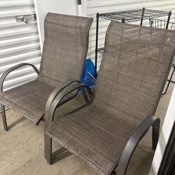 Two patio chairs