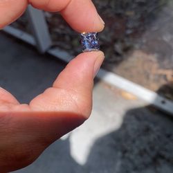 5 carat gray moissanite, perfect for making a ring or earring or pendant