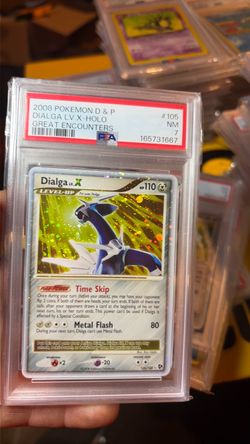 PSA 7 Dialga LV.X Holo 2008 Great Encounters #105