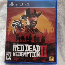 Red dead redemption two PlayStation 4 game