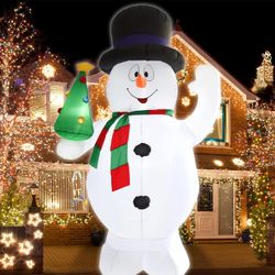 8FT Christmas Inflatable Giant Classic Frosty Snowman Outdoor Yard Party Decoration