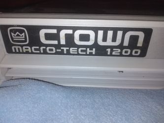 Crown Macro_tech 1200 Profesional   Cary Y Bassler Norte Las Vegas