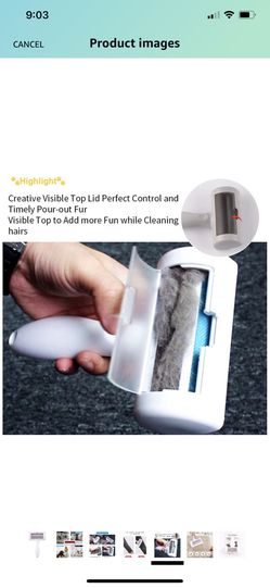 Pet Hair Remover Lint Rollers for Dogs Cats Hair Removing Self Cleaning Pet Dog Hair Remover Lint Brush Reusable Handy Perfect for Furniture Couch Ca Thumbnail