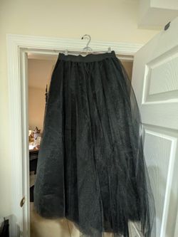 Long Comfortable Crinoline Skirt (L)