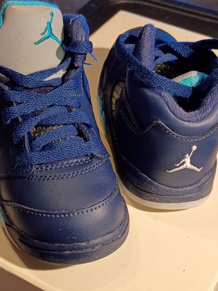 NIKE AIR JORDAN RETRO 5V TODDLER LEATHER 7C BOOTS
