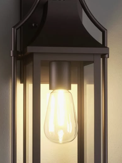 Outdoor Wall Lanterns – Oil Rubbed Bronze w/ Dusk to Dawn (2 Available)