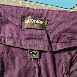 Stretch Capri - Eggplant 
