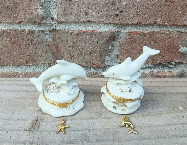 Lenox Dolphin Treasure Box Collection Boxes/Pendants