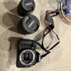 cannon EOS Rebel T6, With 2 Lenses 