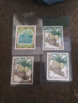 Pokémon Stickers Lot Bulbasaur Exeggutor Holographic